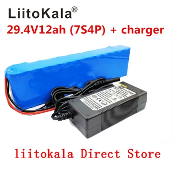 LiitoKala 7S4P 24 U 12ah ionska baterija baterije za električni motor bicikl ebike skuter invalidska kolica cropper s BMS