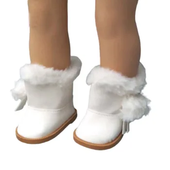 Lutkarske Čizme za Djevojčice 18 inča, Zimske Krzna Čizme za Lutke, Cipele za male Lutke 43 cm, Zimske Čizme, Izravna Dostava