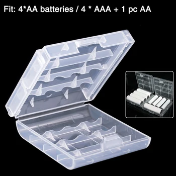 1/2/4/8 kom. Plastična Kutija LR6 Držač AA Baterija Kutija Za Pohranu Proetctive Kontejner Torbica Organizator Za 4 AA Baterije