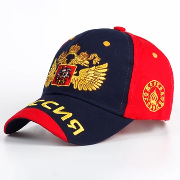 Nova muška i ženska kapu od 100% pamuka sa izvezenim ruske nacionalne zastave, moderan šešir-kapu, muška i ženska šešir-patriot