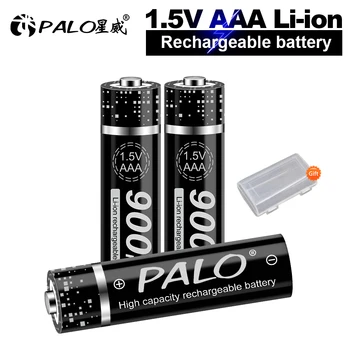 PALO 1,5 U litij AAA baterija baterija baterija baterija Baterija 900 МВтч 1,5 v AAA Li-ion Punjiva Baterija za led igračke mp3