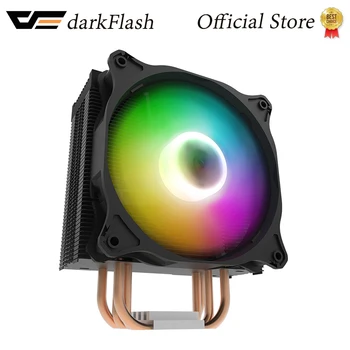 darkFlash ARGB Procesor Zračni Hladnjak 4 Toplinska Cijev 120 mm, LED 4Pin PWM Procesor Zračni Hladnjak za Intel LGA 1150 1151 1155 1200 1366 AMD