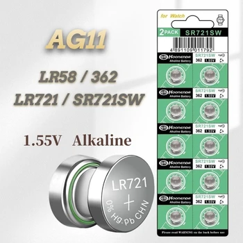 Novi 10 KOM. AG11 362 LR721 362A L721F SR721SW 1,55 U Litijske Baterije Gumb za Zaštitu Okoliša Baterija za sat