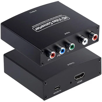 Pretvarač YPbPr HDMI, Komponentni HDMI, Konverter RGB u HDMI DVD PSP Xbox 360, PS2, Nintendo u HDTV Monitor, Projektor