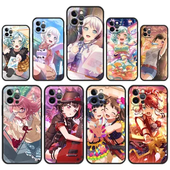 Torbica Za telefon Za iPhone 13 14 12 11 Pro MAX XR X SE XS 7 8 Plus Luksuzni iPhone13 14 Silikonska Crna Torbica Fundas anime BanG Dream