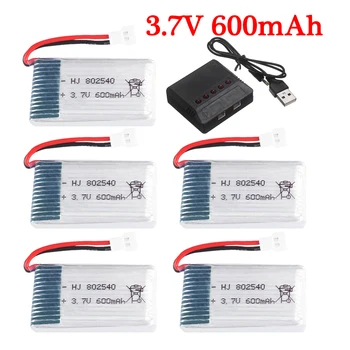 3,7 600 mah 802540 Lipo Baterija i USB i Punjač Za SYMA X5C X5C-1 X5 X5SC X5SW M68 K60 HQ-905 CX30 radio kontrolirani Квадрокоптер 3,7 baterija U