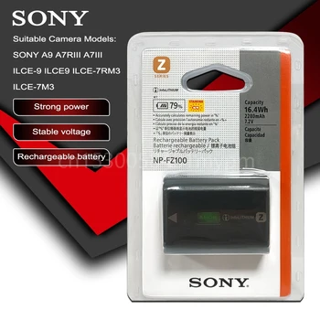 Sony Originalni baterija za kamere NP-FZ100 NP FZ100 A9/A7R III/A7 III/ILCE-9 ILCE9 ILCE-7RM3 ILCE-7M3 Mark III As NPF100