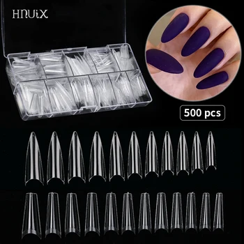 HNUIX 500 kom iznad ultra-tanki nokti бесследные nokte bez luk brušenje pomiješana prozirna prirodne pola приклеивающиеся produljivanje noktiju