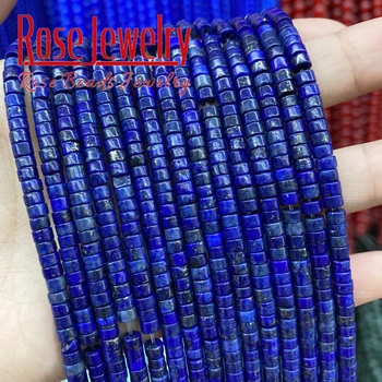 2x4 mm Prirodni lapis Lazuli Perle Od Prirodnog Kamena Okrugli Slobodan Perle Za DIY Power Energy Healing Naušnice i Ogrlica Narukvica Izrada