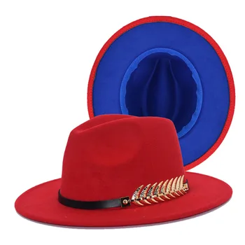 Ogrlica mornarska kapa žene u dvije boje Фетровая šešir сценическая šešir muška jazz šešir mogućnost cilindar ženski šešir na veliko