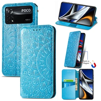 Poco X4 Pro 5G Luksuzna Kožna Torbica-novčanik s alatom za Xiaomi Poco M4 Pro 4G Flip Poklopac Poco X4 NFC X3 F 3 F4 GT M3 M4 M5 M5s C40