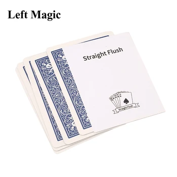 Straight Flush Trikove Kartica Izbliza Magija Je Magija Zabava Ментализм Iluzija Trikove Rekvizite Pribor