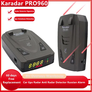 Karadar Pro960 Антирадар 2 u 1 GPS Auto Radar detektor potpis-temeljen Način K CT X Laser Trake Radar-detektori za Rusiju i G-820str