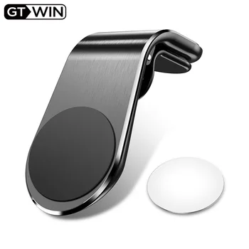 GTWIN Magnetski Auto Držač Za Telefon Air Vent Isječak Montirati Držač u Automobilu za iPhone Samsung Xiaomi 360 Metalni Magnet Mobilni Držač
