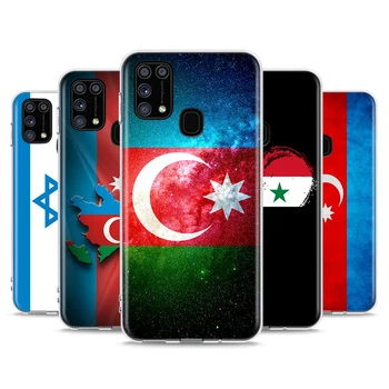 Zastava Azerbejdžana, Sirije Izraela Za Samsung Galaxy Note 20 10 9 8 Plus Ultra Lite M21 M31 M31S M10S M20 M21 M32 M12 Torbica Za Telefon
