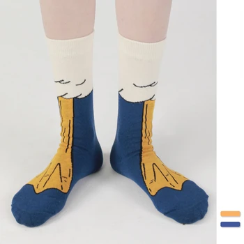 Нанкинская patka neobičan slatka parodija crtani pečena patka čarape mala crvena knjiga par pamučne čarape u cijevi čarape