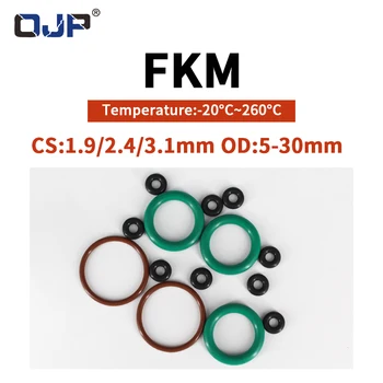 O-prsten FKM Brtveni polaganje debljine CS1.9/2.4/3.1 mm OD5-30 mm FPM Маслонаполнитель i Snažan auto brtveni prsten od фторопласта 70A