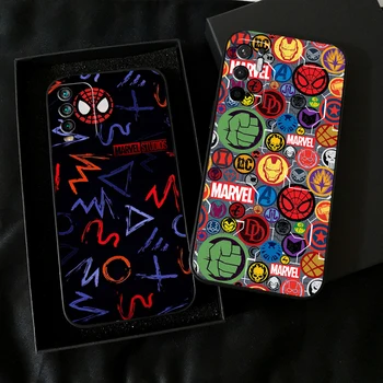 Logo Marvel Avengers Za Xiaomi Redmi Note 10 10S 10T 9 9S 9T 5G Torbica Za telefon Redmi 10 9 9T 9A 9C Stražnji poklopac od TPU Mekana Torbica