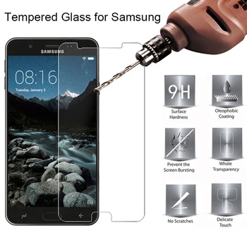 Prozirna Prednja Folija za Telefon Samsung J2 Core J260 Zaštitni sloj od Kaljenog Stakla za Galaxy J4 2018 J6 Plus J7 J8 Film