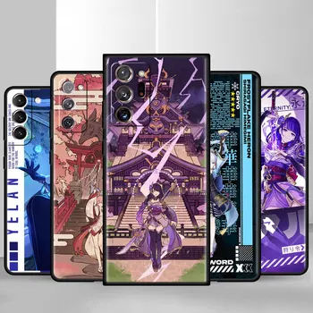 Genshin Impact Anime Torbica Za Samsung Galaxy S21 S22 FE S20 Ultra 5G S10 Plus S10e S9 S8 Crne Torbe Silikonska Torbica Za Telefon
