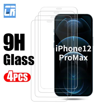 4 kom. HD Kaljeno staklo na iPhone 12 13 Pro Mini Max 6 6S 7 8 Plus 9H Zaštitno staklo za iPhone zaslona 11 Pro XS MAX XR X SE