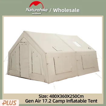 Naturehike Air 17,2 Kamp Luksuzna Inflatable Šator Na Otvorenom Veliki Prostor Jedna Soba Jedan Sobe Inflatable Šator Obiteljska Turistička Šator
