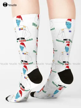 Sretan Božić Čarape Grand Admiral Thrawn Star, Duge Čarape Za Muškarce, Dizajnerske Sretan Slatka Čarape, Kreativna Zabava Čarape, Novi Popularan Poklon