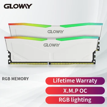 Gloway Memoria DDR4 memorija DDR4 RGB memorija 8GBx2 16GBx2 3200 Mhz Serija Ponor Bijeli 16 GB, 32 GB Igra memorije
