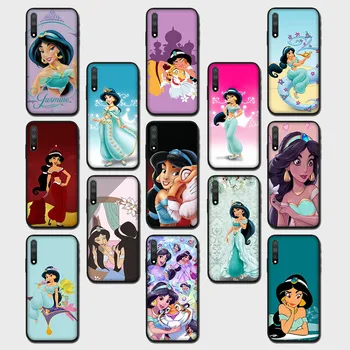 Princess Jasmine Crna Torbica za iPhone 12 Mini Pro X XS XR Max 7 8 6 6S 5 5S SE Plus