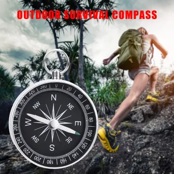 Lagan Prijenosni Mini kompas Vanjski Kamp Pješačenje Navigacija Za Opstanak Džepni Kompas sa Брелком Za Ključeve, školski Pribor