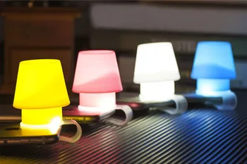 Kreativni Dar Mala Lampe za Silikon Nosač Za Mobilni Telefon noćno svjetlo Abažur Generička Oznaka Noćni Ormarić Za Spavaće sobe LED