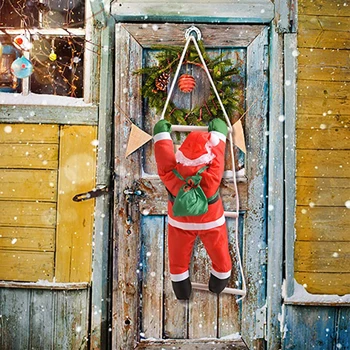 Božićni Ukras Djed Mraz Penjanje na Uže 2023 Božićni Privjesak bilo koji otvoreni položaj Dekoracija Dekor za Božićni domjenak Božićne Darove Navidad