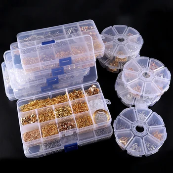 Prozirni Plastični Pretinac Kutije Za Nakit, Podesivi Spremnik Za Kuglice U Kutiju Za Naušnica Za Nakit Pravokutna Kutija Torbica