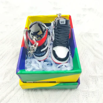 3D Mini-cipele Privezak za Ključeve, 2-inčni Mini-model Dekoracije Automobila Uređenje Klupa Lutka Omiljeni Poklon za Dečka