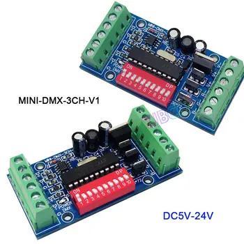 5 12 24 U DMX512 Dekoder 3CH 4CH 6CH 8CH 9CH 12CH Kanala RGB RGBW Led DMX512 DMX Kontroler Dekoder Za Led Svjetiljke