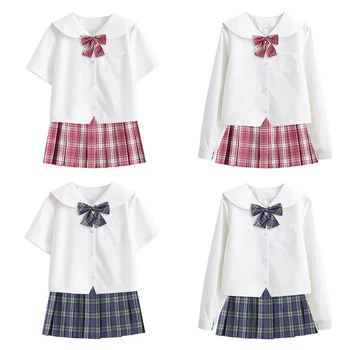 Japanski ljetnim Nabrane Suknje s visokim Strukom Za djevojčice, Donje Kratko Haljina Za JK, Školske uniforme, Odjeće Za Studente, Manga, Anime