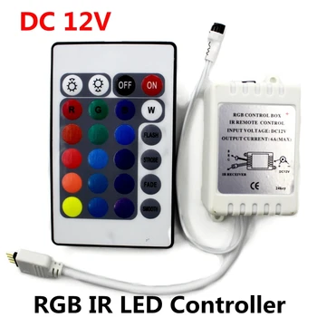 DC 12V RGB IR Daljinski Upravljač 24 Tipke Dimmer Led Driver Za Led Traka SMD 2835/3528/5050/5730/5630/3014