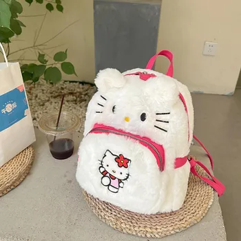 Kawaii Sanrio Medo Ruksak Hello Kitty Crtić od samta Torba Pompompurin Kuromi Anime Naprtnjače za Djevojčice Mekana Igračka Baby Darove