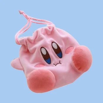 Zvijezda Kirby Medo Džep Na Pertla Pink Crtani Veliki Kapacitet Torba Za Nakit Косметичка Slatka Torba Za Pohranu Na Uzice