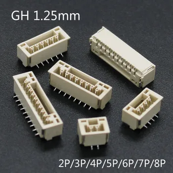 20шт GH 1,25 mm, sa odstojnikom kabel patch Vertikalni SMT 2/3/4/5/6/78 P GH1.25